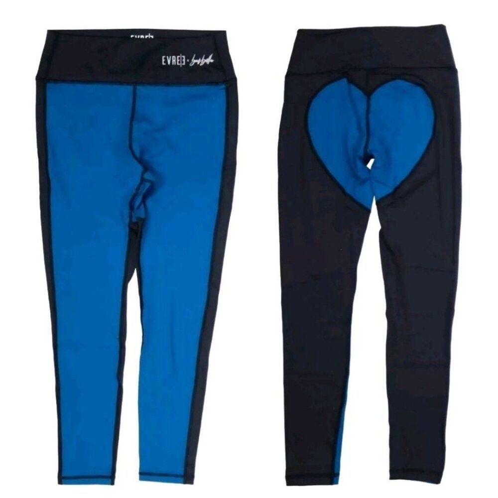 Evree X Barbella Bella Box Heart Booty Leggings Jetsetter & EvreeDay Blue Size S